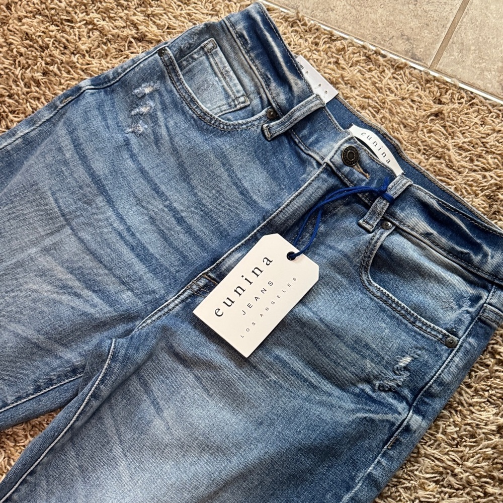 Eunina Distressed Denim Jeans